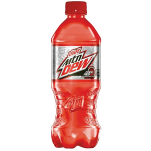 diet mountain dew code red 20 oz