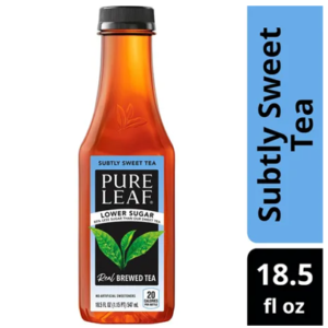 Pure Leaf Brewed Tea, Lower Sugar, Subtly Sweet Tea
